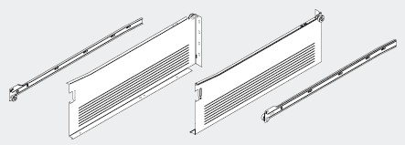 BLUM 320H5000C15 Metabox 150/500mm R901 biały