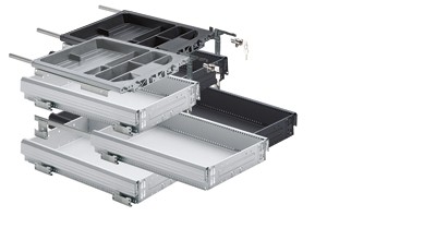 HETTICH 20712 kontener komplet 730/392 mm aluminium HETTICH 20712 kontener komplet 730/392 mm aluminium