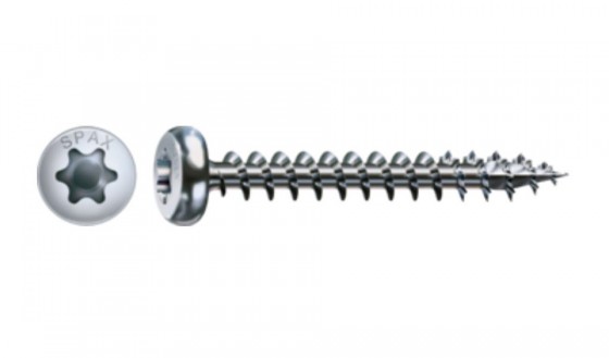 SPAX wkręt  4x16 główka półkulista  TSX, W, 4C
