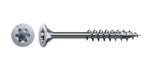 SPAX wkręt  6x80/46 główka półkulista  TXS,W,4C MH, częściowy gwint