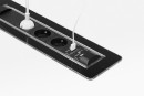 VersaTurn 3x 230V, 2x USB A 5V, czarne szkło
