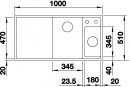 BLANCO 524653 Dřez AXIA III 6 S antracit SILGRANIT® PuraDur®