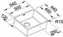 BLANCO 523390 Dřez BLANCO CLARON 500-IF DX nerez Durinox®