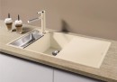 BLANCO 524666 Dřez do roviny AXIA III 6 S-F bílá SILGRANIT® PuraDur®