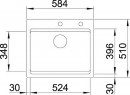 BLANCO 525162 Dřez ETAGON 6 černá InFino s táhlem PuraPlus®