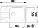 BLANCO 525120 Dřez DINAS XL 6 S Compact kartáčovaný nerez s excentrem