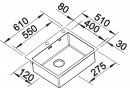 BLANCO 523393 Dřez BLANCO CLARON 500-IF/A DX nerez Durinox®