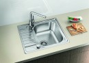 BLANCO 525123 Dřez DINAS 45 S MINI kartáčovaný nerez s excentrem