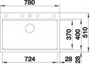 BLANCO 525177 Dřez ETAGON 8 antracit SILGRANIT® PuraDur®