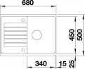BLANCO 524720 Dřez Zia 45 S Compact s excentrem Silgranit PuraDur kávová