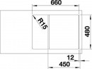 BLANCO 524721 Dřez Zia 45 S Compact bez excentru Silgranit PuraDur antracit