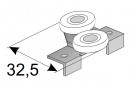 SEVROLL 10135 wózek górny Simple (do płyty laminowanej 18mm) bezramowy L+P