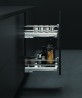 VIBO Galaxy kosz dwupoziomowy boczny 150mm biały lewy