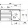 FRANKE Zlewozmywak SRX 611-86/7L 860 x 500 lewy
