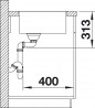 BLANCO 524107 zlewozmywak SUBLINE 500-IF antracyt InFino manualny SILGRANIT