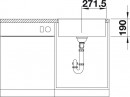 BLANCO 524107 zlewozmywak SUBLINE 500-IF antracyt InFino manualny SILGRANIT
