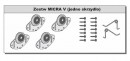 SEVROLL 10224 Micra V komplet okuć dla 1 skrzydła