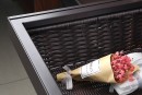 StrongWire Wiklinowy kosz w ramie z prowadnicą z tłum. 800 mm brąz