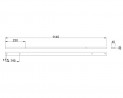MILADESIGN belka łącząca Linear LN1204 srebrna