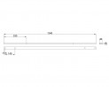 MILADESIGN belka łącząca Linear LN1404 srebrna