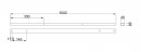 MILADESIGN belka łącząca Linear LN1103 srebrna