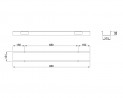 MILADESIGN Belka łącząca zawieszana Linear LN0004 czarna
