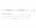 MILADESIGN kanał kabl. regul. Linear LN0001 srebrny