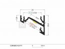 StrongLumio profil LED Corner 14 alu anodowany 2000mm
