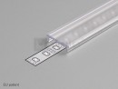 StrongLumio listwa maskująca do LED profili 14 wciskana przezroczysta 2000mm