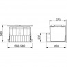 FRANKE Sortownik 121.0150.143 300-60 Duo 2 x 22