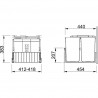 FRANKE Sortownik 121.0150.144 300-45 Duo 2 x 22