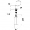 FRANKE Akcesoria 119.0281.898 dozownik SIMPLE stal nierdzewna
