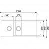 FRANKE Zlewozmywak OID 651 1000 x 510 czarny