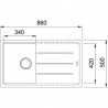 FRANKE Zlewozmywak BFG 611-86 860 x 500 onyx