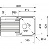 FRANKE Zlewozmywak SRX 611-86/2P 860 x 500 prawy