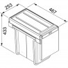 FRANKE Sortownik Cube 30, 10l + 20l