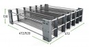 KES 005360 SpaceFlexx organizer do szuflady Innotech  500 mm