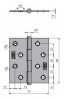 BR zawias KZ 80 (80x70) ocynk