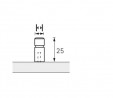 HETTICH gałkat 9208072 Arnum 12/12 stal nierdzewna
