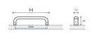 HETTICH uchwyt 9190435 Naila 327/320 brązowy metaliczny
