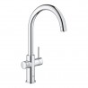 GROHE 31455001 Blue Home chrom, zestaw startowy z odpływem w kształcie C