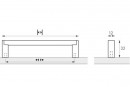 HETTICH uchwyt 9208077 Bermeo 237/224 imitacja stali nierdzewnej