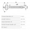 SPAX wkręt  5x30 główka półkulista  PZ,W,4C MH