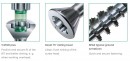SPAX wkręt M 4x60/40 główka stożkowa TXS,W,C