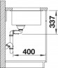 BLANCO 523585 zlewozmywak SUBLINE 480/320-U szarość skały manualny SILGRANIT