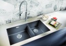 BLANCO 523585 zlewozmywak SUBLINE 480/320-U szarość skały manualny SILGRANIT