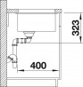 BLANCO 523578 zlewozmywak SUBLINE 350/350-U biały manualny SILGRANIT PuraDur