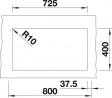 BLANCO 523578 zlewozmywak SUBLINE 350/350-U biały manualny SILGRANIT PuraDur