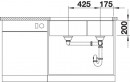 BLANCO 523584 zlewozmywak SUBLINE 480/320-U antracyt InFino manualny SILGRANIT