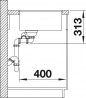 BLANCO 523571 zlewozmywak SUBLINE 340/160-F biały Silgranit InFino manualny